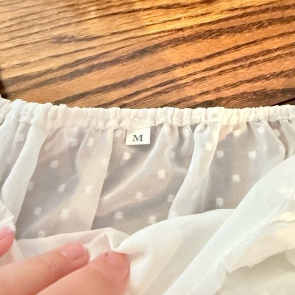 Shein Wrap Crop Long Sleeve - Picture 2 of 6